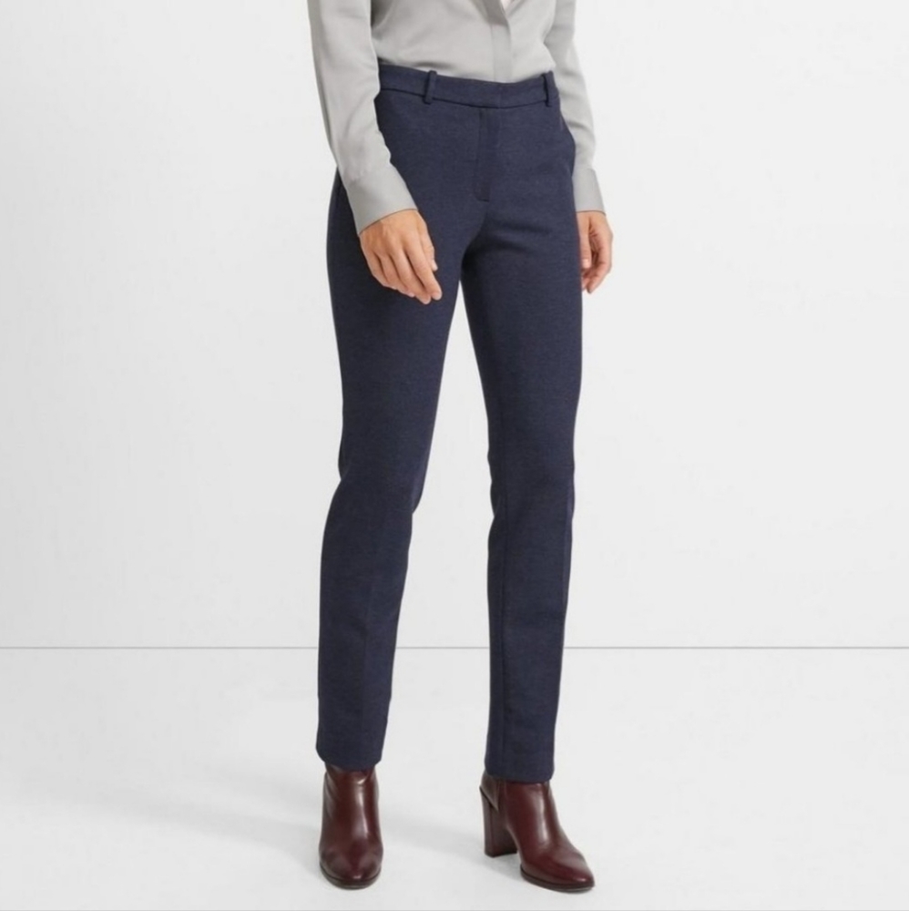 Theory Tailored Trouser Pants Double Knit Jersey